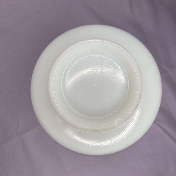Vintage Sears Roebuck Stand White Mixing Bowl Pour with Black Wheat Design 6.5” - Picture 4 of 5